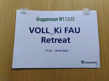 Zum Artikel "Erstes VoLL-KI@FAU-Retreat in Waischenfeld"